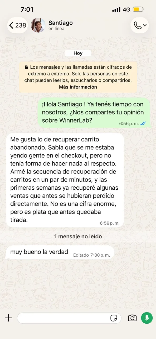 Testimonio de Santiago: la recuperación de carritos abandonados le recuperó ventas que antes perdía